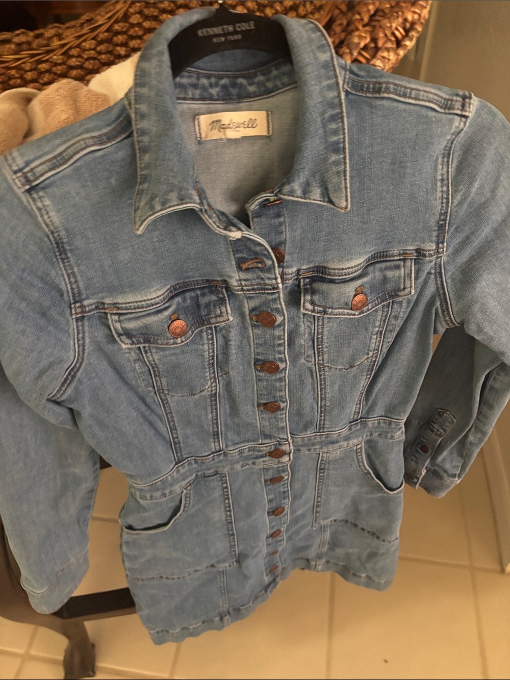 Madewell super stylish denim dress